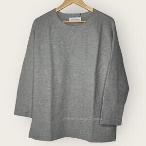 Ministry Of Supply Knit Sweater | Small | Grey Slouchy Relaxed Oversized Casual